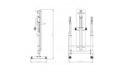 Скамья со стойками под штангу DFC D6453