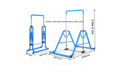 Турник для подростков DFC GA002 складной голубой