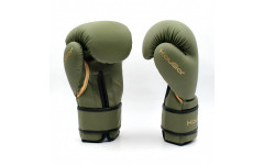 Перчатки боксерские KouGar KO900-14, 14oz, темно-зеленый
