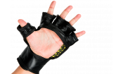 Премиальные MMA тренировочные перчатки 6 унций (Чёрные S/M) UFC