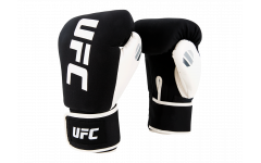 Перчатки для бокса и ММА (Черные/белые - L) UFC