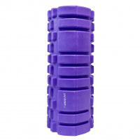 Ролик массажный для йоги и фитнеса UNIX Fit 45 см, фиолетовый